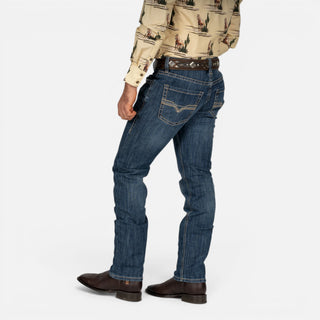 Jeans Rock & Roll Denim Rife Skinny Dark Vintage Caballero