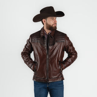 Chamarra Erick Cordova Borrego Caiman Chocolate Caballero