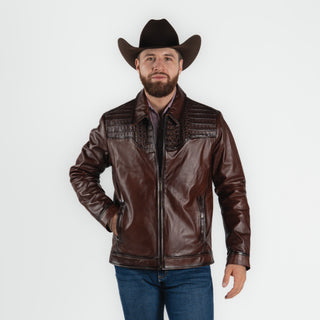 Chamarra Erick Cordova Borrego Caiman Chocolate Caballero