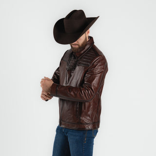 Chamarra Erick Cordova Borrego Caiman Chocolate Caballero