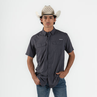 Camisa Ariat Venttek Outbound Charcoal Caballero