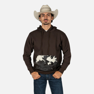 Sudadera Western Linen Pelo Choco Caballero