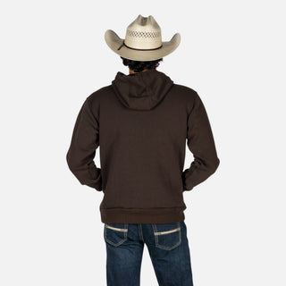 Sudadera Western Linen Pelo Choco Caballero
