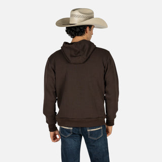 Sudadera Western Linen Pelo Choco Caballero