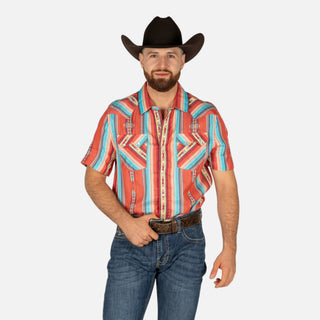 Camisa Panhandle Aztec Red Caballero