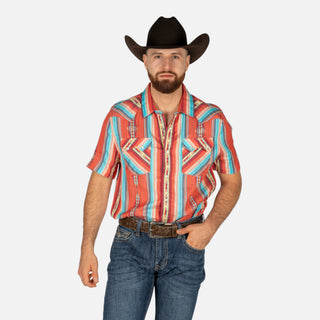 Camisa Panhandle Aztec Red Caballero