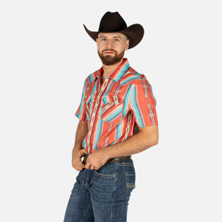 Camisa Panhandle Aztec Red Caballero
