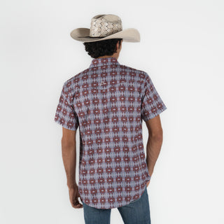 Camisa Denver Vino Gris Caballero