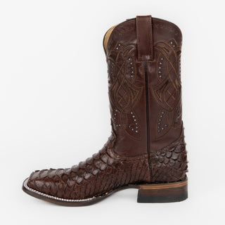 Bota Reyme 049 Grabado Pitón Café Caballero