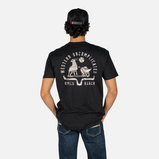 Playera Kimes Ranch American Cowboy Black Caballero