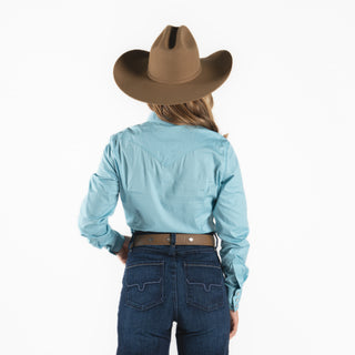 Camisa Rodeo Turquesa Dama
