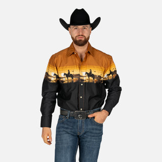 Camisa Pahandle Ginete Tan Caballero