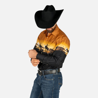 Camisa Pahandle Ginete Tan Caballero