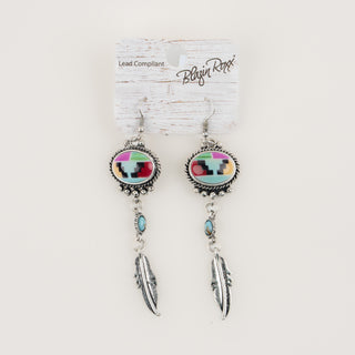 Aretes Blazin Roxx Aztec Pluma