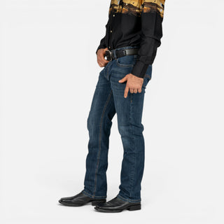 Jeans Rock & Roll Denim Revolver Straight Boot Caballero