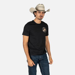 Playera Rock & Roll Denim Black Caballero