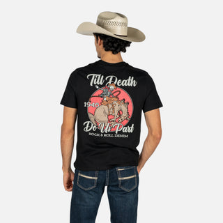 Playera Rock & Roll Denim Black Caballero