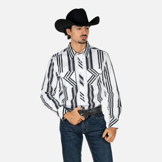 Camisa Rock & Roll Denim Vintage Black Caballero