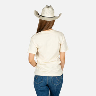 Blusa Kimes Ranch Lucky B Sanddle Bronc Cream Dama