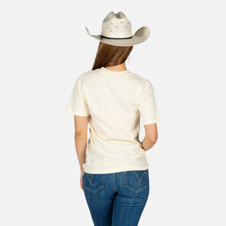Blusa Kimes Ranch Lucky B Sanddle Bronc Cream Dama