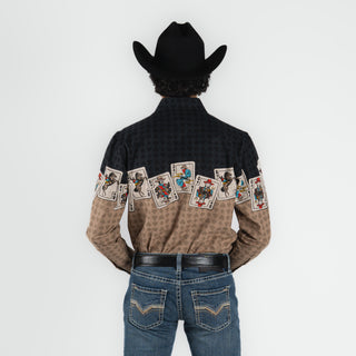 Camisa Panhandle Cartas Tan Caballero