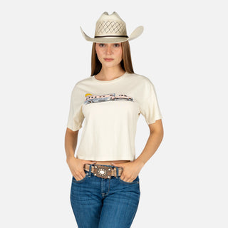 Blusa Kimes Ranch Lucky B Hauler Ivory Dama