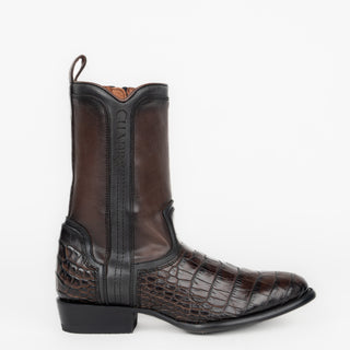 Bota Cuadra Alligator Lomo Belly Luxo Moka Caballero