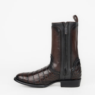 Bota Cuadra Alligator Lomo Belly Luxo Moka Caballero