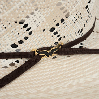 Sombrero Waco Western Mustang Hexágonos Bicolor