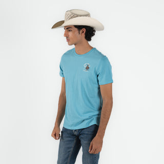 Playera Panhandle Jinete Blue Caballero