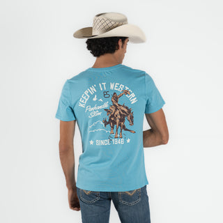 Playera Panhandle Jinete Blue Caballero