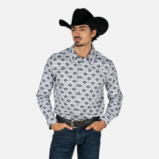 Camisa Rock & Roll Denim Aztec Black Caballero