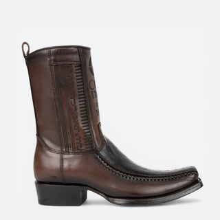 Bota Cuadra Pata De Avestruz Café Caballero
