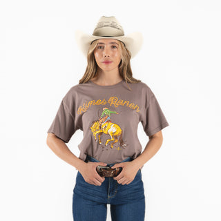 Blusa Kimes Ranch Lucky Rodeo Mocha Dama