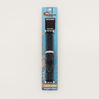 Extensible Apple Watch Nocona 38mm-40mm Cincelado Negro