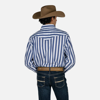 Camisa Panhandle Rayas Blue Caballero