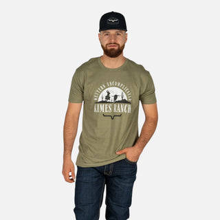 Playera Kimes Ranch The Chase Light Olive Caballero