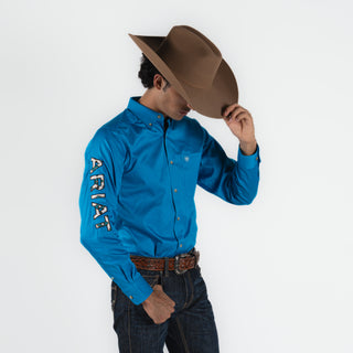 Camisa Ariat Team Logo Blue Caballero