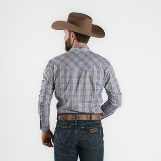 Camisa Wrangler Gris Caballero