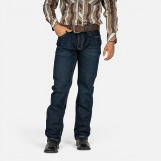 Jeans Rock & Roll Denim Revolver Straight Boot Dark Wash Caballero