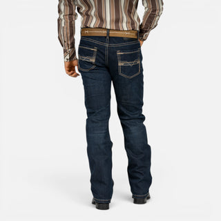 Jeans Rock & Roll Denim Revolver Straight Boot Dark Wash Caballero