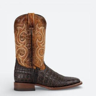 Bota Reyme 049 Grabado Aligator Baby Café Caballero