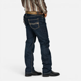 Jeans Rock & Roll Denim Revolver Straight Boot Dark Wash Caballero