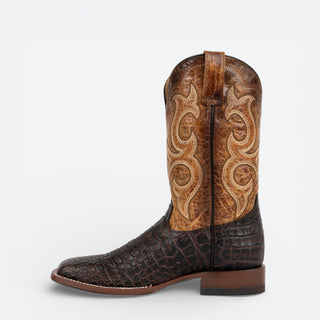 Bota Reyme 049 Grabado Aligator Baby Café Caballero