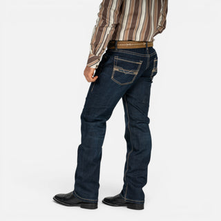 Jeans Rock & Roll Denim Revolver Straight Boot Dark Wash Caballero