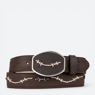 Cinturón Chicho Púas Chocolate Caballero