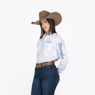 Camisa Wrangler Logo Manga Dama
