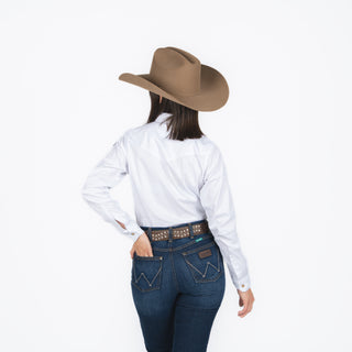 Camisa Wrangler Logo Manga Dama