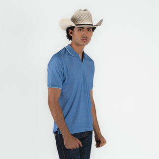 Playera Polo Cuadra Denim Caballero