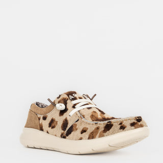 Calzado Casual Ariat Hilo Tan And White Brindle Hair On Dark Tan Suede Dama